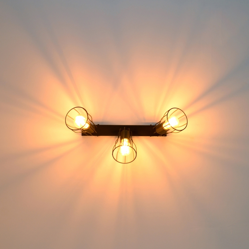 LED Bodové svítidlo TUBE II 3xE27/15W/230V černá