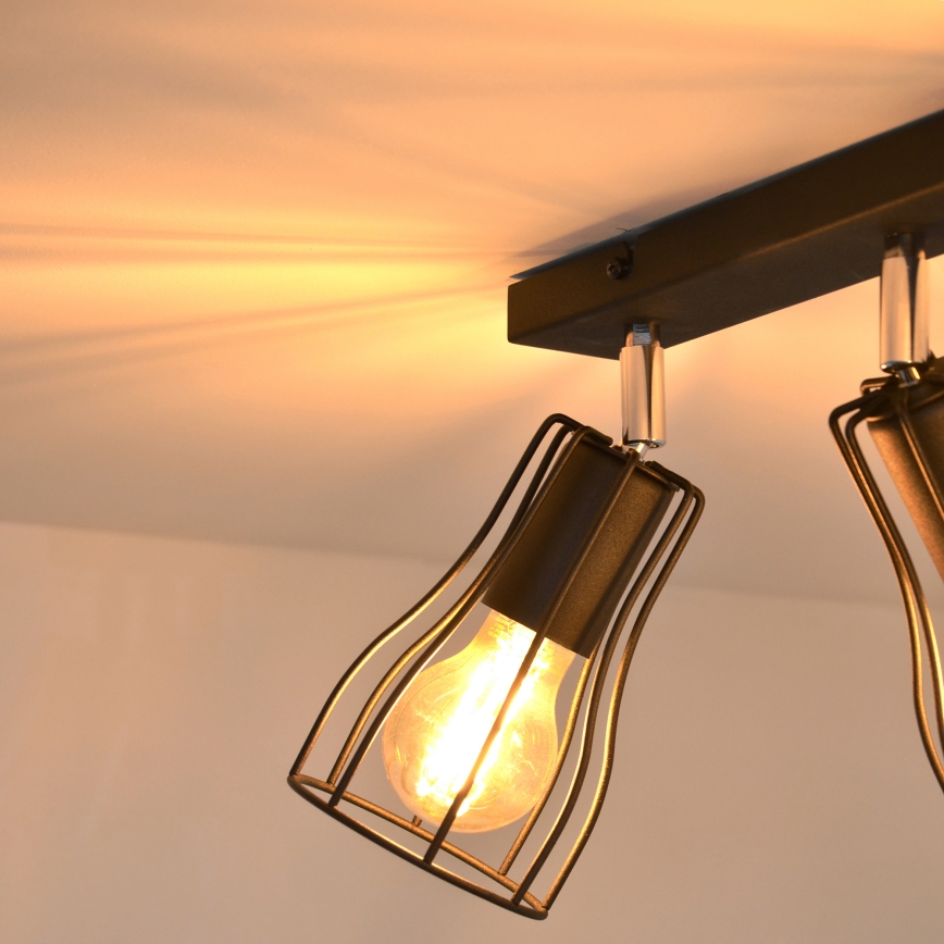LED Bodové svítidlo TUBE II 3xE27/15W/230V černá