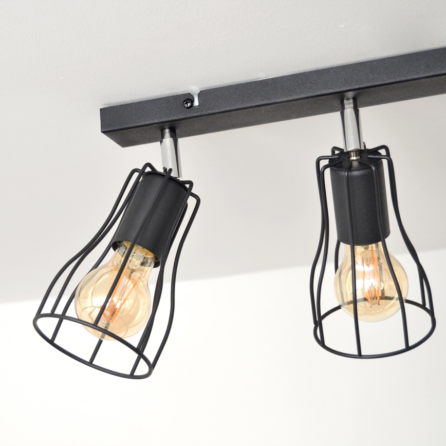 LED Bodové svítidlo TUBE II 3xE27/15W/230V černá