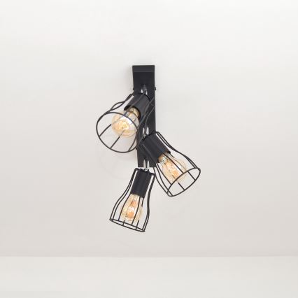 LED Bodové svítidlo TUBE II 3xE27/15W/230V černá