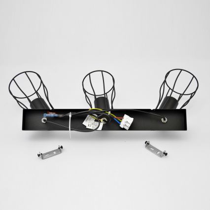 LED Bodové svítidlo TUBE II 3xE27/15W/230V černá