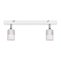 LED Bodové svítidlo TUBSSON 2xGU10/4,8W/230V bílá/lesklý chrom