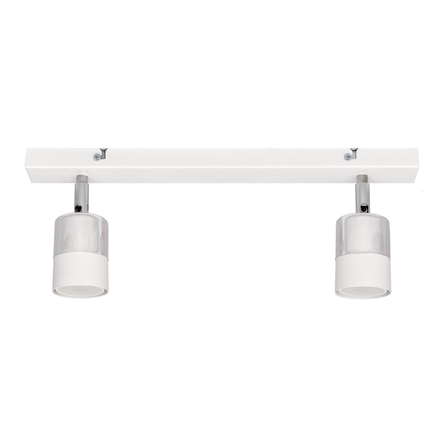 LED Bodové svítidlo TUBSSON 2xGU10/4,8W/230V bílá/lesklý chrom