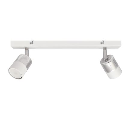 LED Bodové svítidlo TUBSSON 2xGU10/4,8W/230V bílá/lesklý chrom
