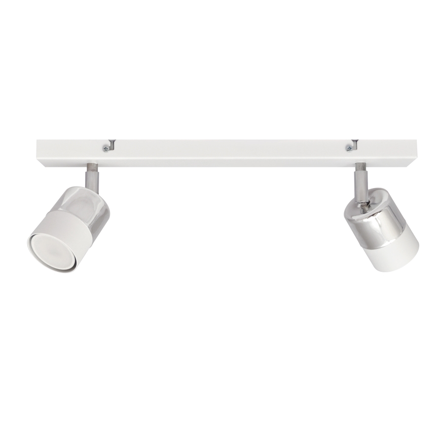 LED Bodové svítidlo TUBSSON 2xGU10/4,8W/230V bílá/lesklý chrom