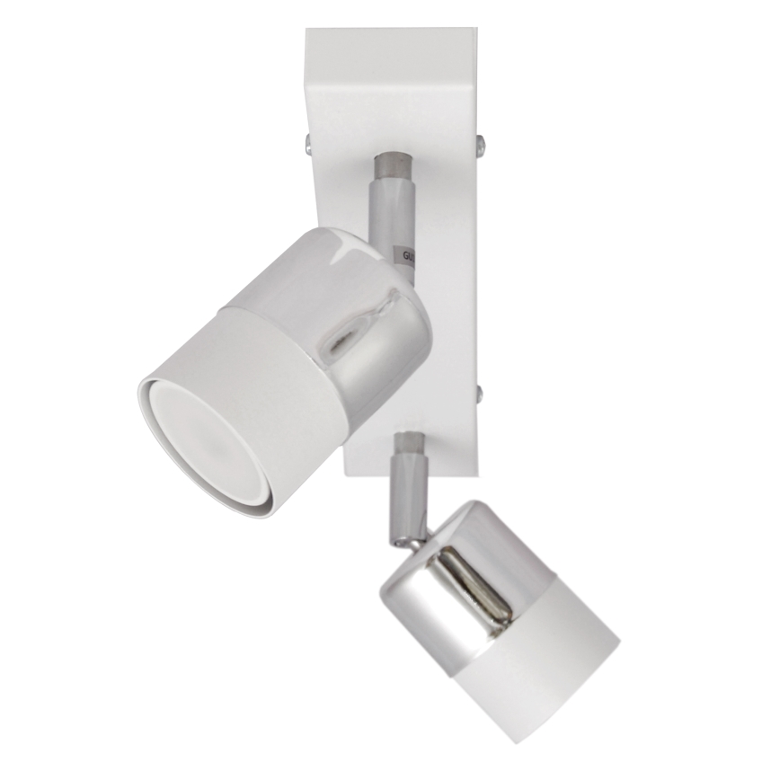 LED Bodové svítidlo TUBSSON 2xGU10/4,8W/230V bílá/lesklý chrom