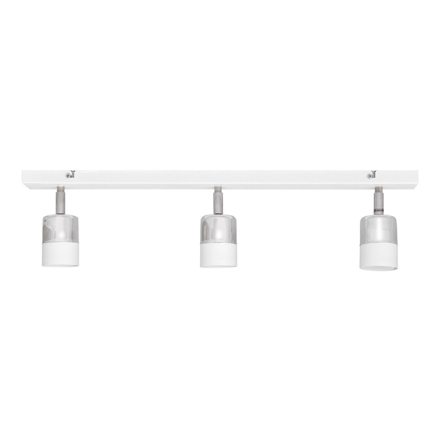 LED Bodové svítidlo TUBSSON 3xGU10/4,8W/230V bílá/lesklý chrom