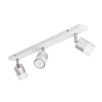 LED Bodové svítidlo TUBSSON 3xGU10/4,8W/230V bílá/lesklý chrom