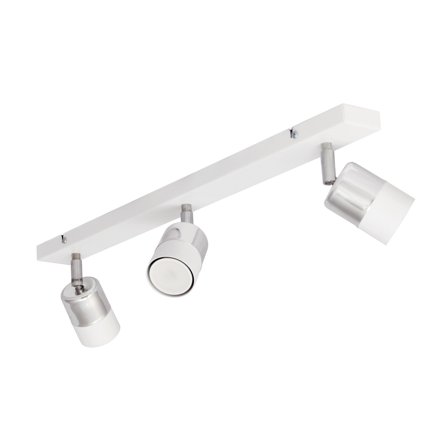 LED Bodové svítidlo TUBSSON 3xGU10/4,8W/230V bílá/lesklý chrom