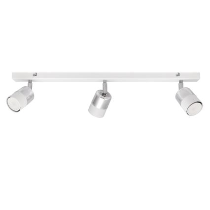 LED Bodové svítidlo TUBSSON 3xGU10/4,8W/230V bílá/lesklý chrom