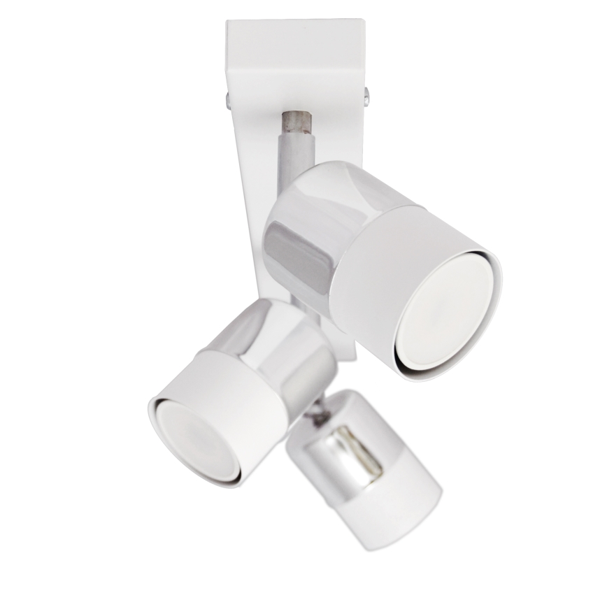 LED Bodové svítidlo TUBSSON 3xGU10/4,8W/230V bílá/lesklý chrom