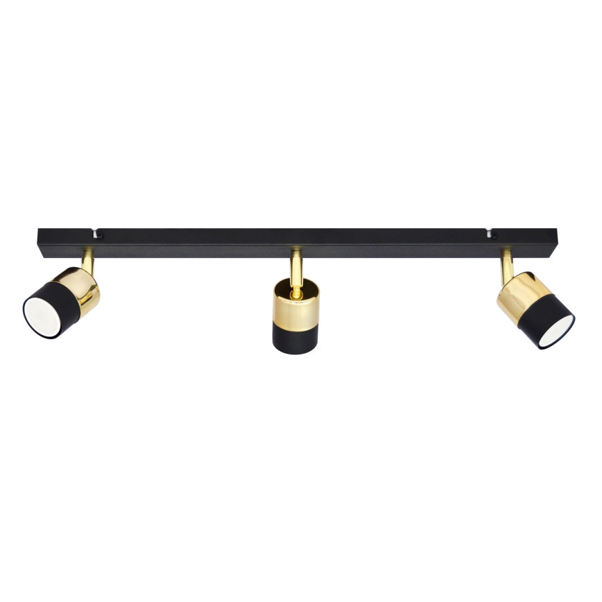 LED Bodové svítidlo TUBSSON 3xGU10/4,8W/230V černá/zlatá
