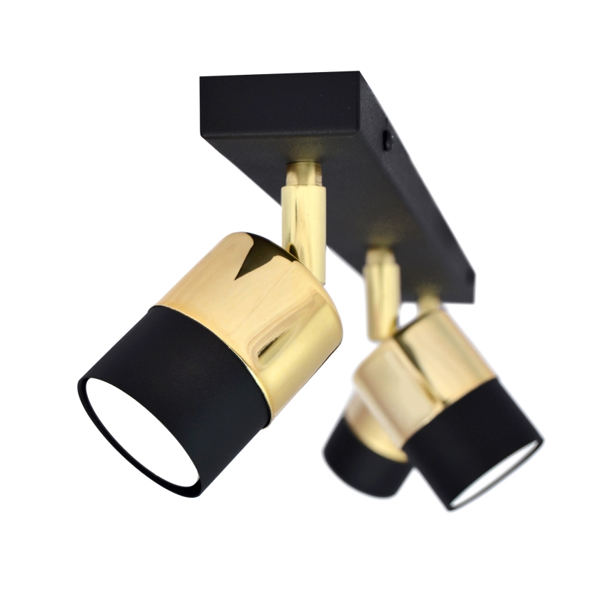 LED Bodové svítidlo TUBSSON 3xGU10/4,8W/230V černá/zlatá