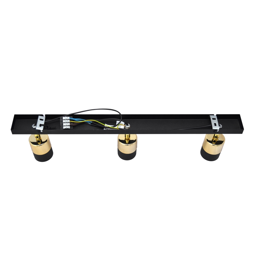 LED Bodové svítidlo TUBSSON 3xGU10/4,8W/230V černá/zlatá