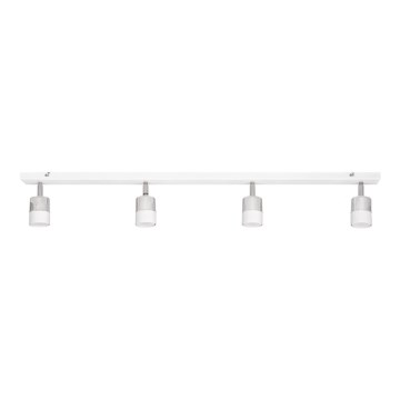 LED Bodové svítidlo TUBSSON 4xGU10/4,8W/230V bílá/lesklý chrom