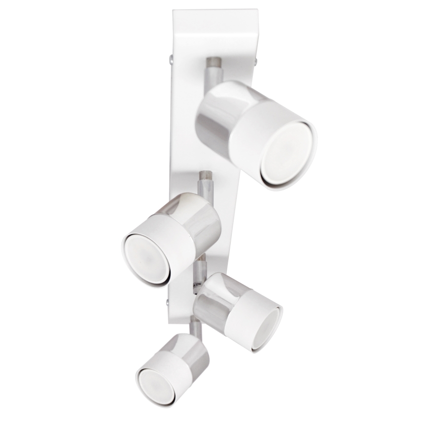 LED Bodové svítidlo TUBSSON 4xGU10/4,8W/230V bílá/lesklý chrom