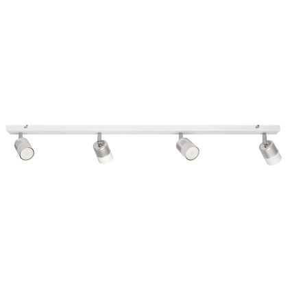 LED Bodové svítidlo TUBSSON 4xGU10/4,8W/230V bílá/lesklý chrom