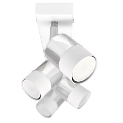 LED Bodové svítidlo TUBSSON 4xGU10/4,8W/230V bílá/lesklý chrom