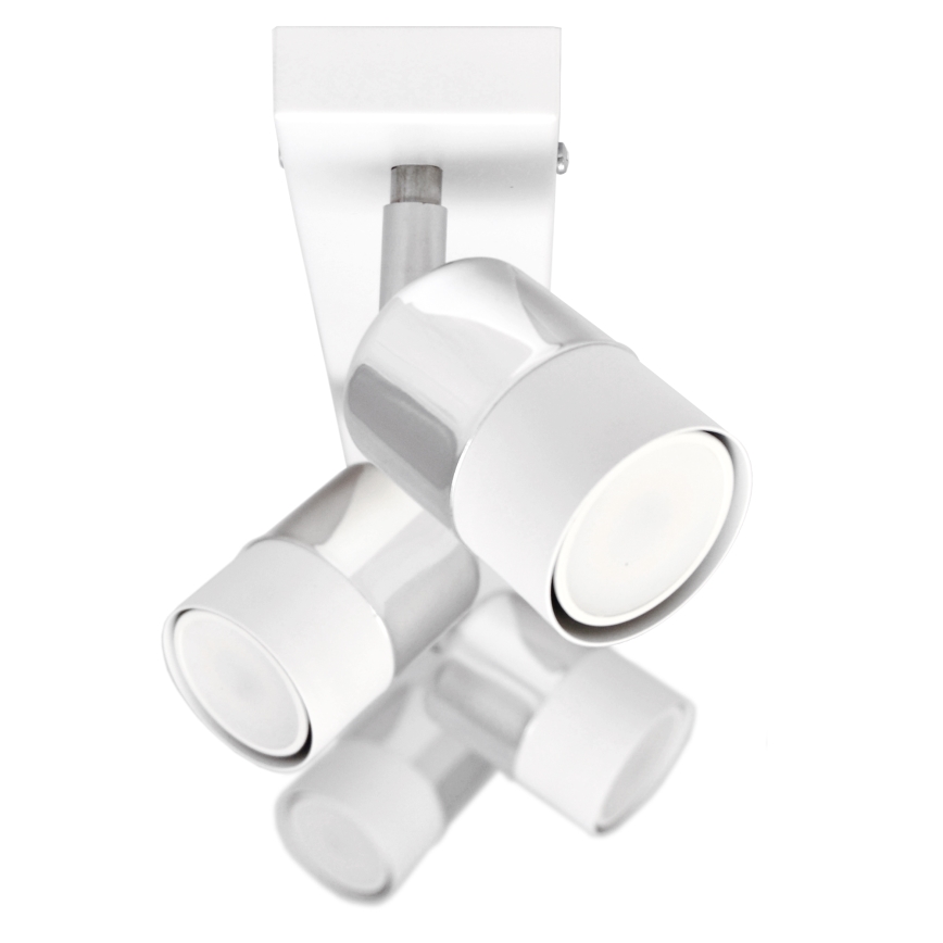 LED Bodové svítidlo TUBSSON 4xGU10/4,8W/230V bílá/lesklý chrom