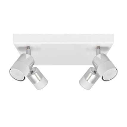 LED Bodové svítidlo TUBSSON 4xGU10/4,8W/230V bílá/lesklý chrom