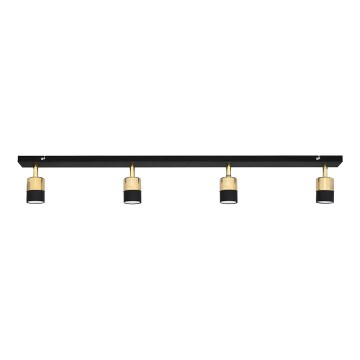 LED Bodové svítidlo TUBSSON 4xGU10/4,8W/230V černá/zlatá