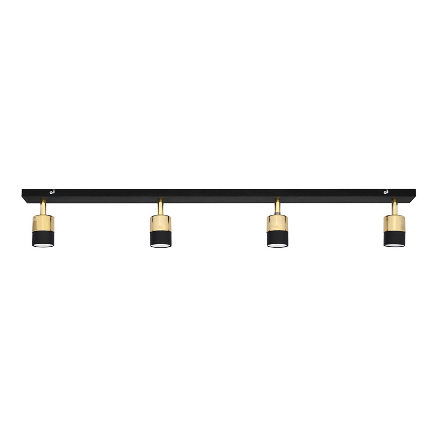 LED Bodové svítidlo TUBSSON 4xGU10/4,8W/230V černá/zlatá