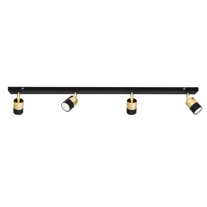 LED Bodové svítidlo TUBSSON 4xGU10/4,8W/230V černá/zlatá