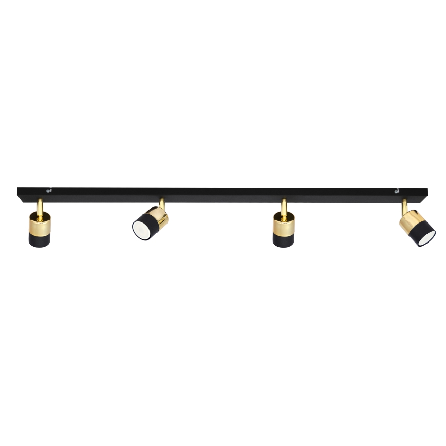 LED Bodové svítidlo TUBSSON 4xGU10/4,8W/230V černá/zlatá
