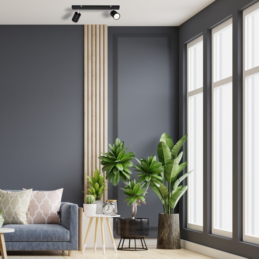 LED Bodové svítidlo TUNE 2xGU10/4,8W/230V černá