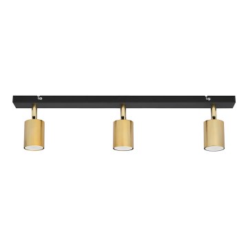 LED Bodové svítidlo TUNE 3xGU10/4,8W/230V zlatá/černá