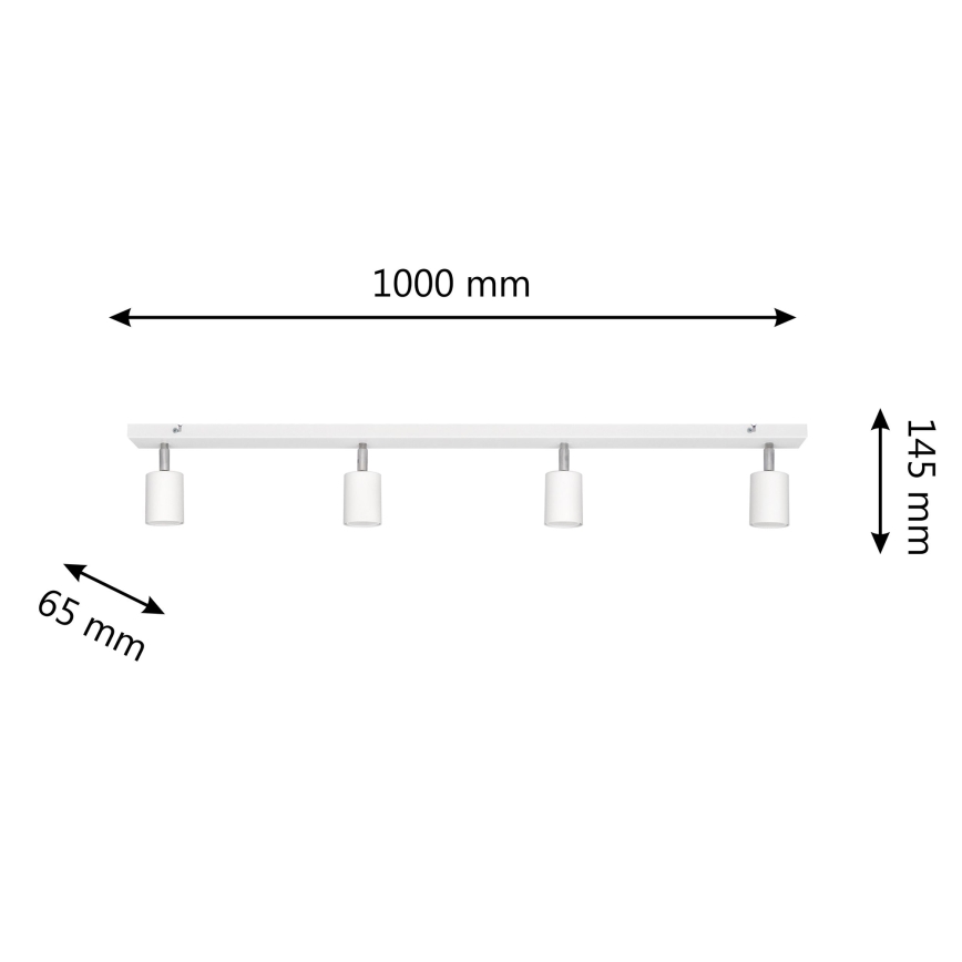 LED Bodové svítidlo TUNE 4xGU10/4,8W/230V bílá