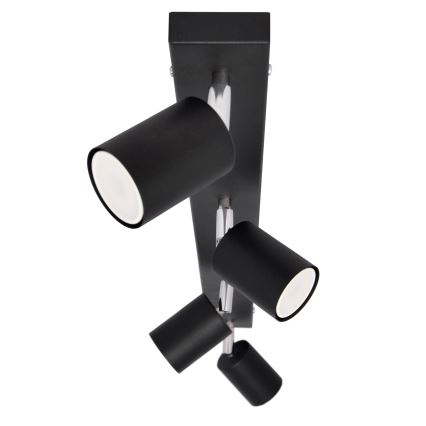 LED Bodové svítidlo TUNE 4xGU10/4,8W/230V černá