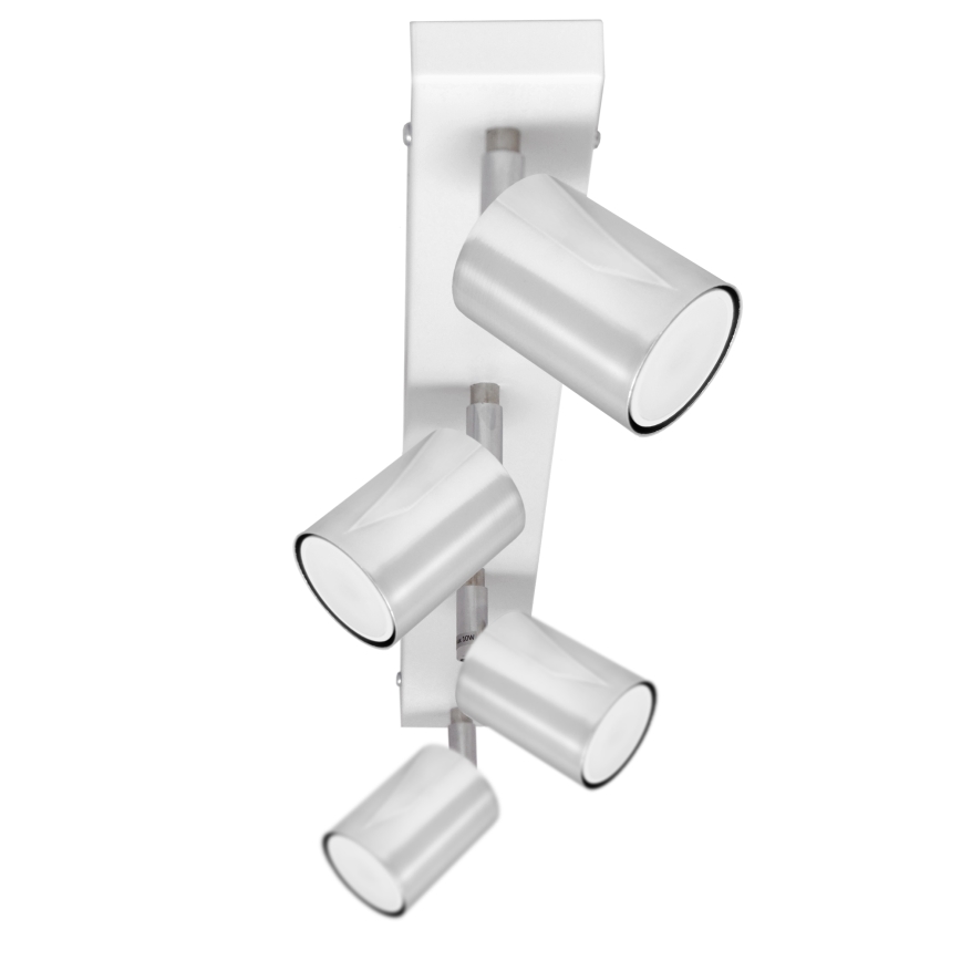 LED Bodové svítidlo TUNE 4xGU10/4,8W/230V matný chrom/bílá
