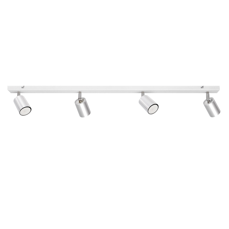 LED Bodové svítidlo TUNE 4xGU10/4,8W/230V matný chrom/bílá