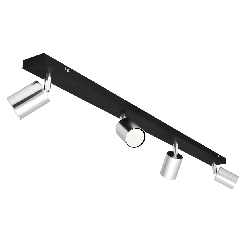 LED Bodové svítidlo TUNE 4xGU10/4,8W/230V matný chrom/černá