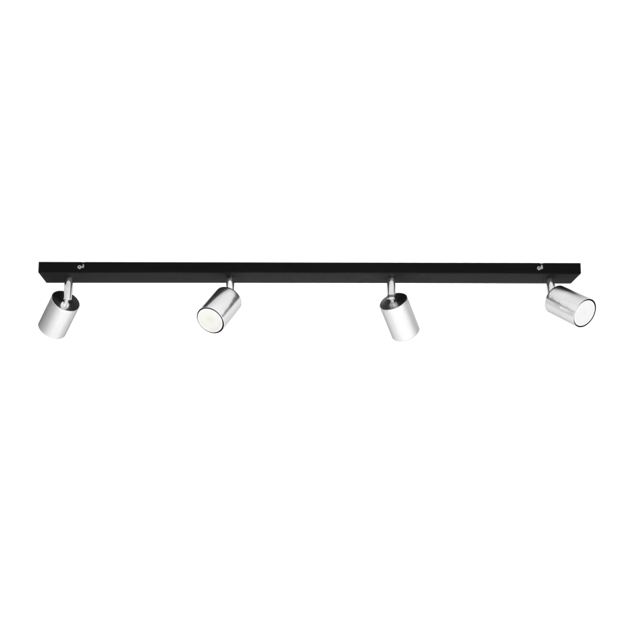 LED Bodové svítidlo TUNE 4xGU10/4,8W/230V matný chrom/černá