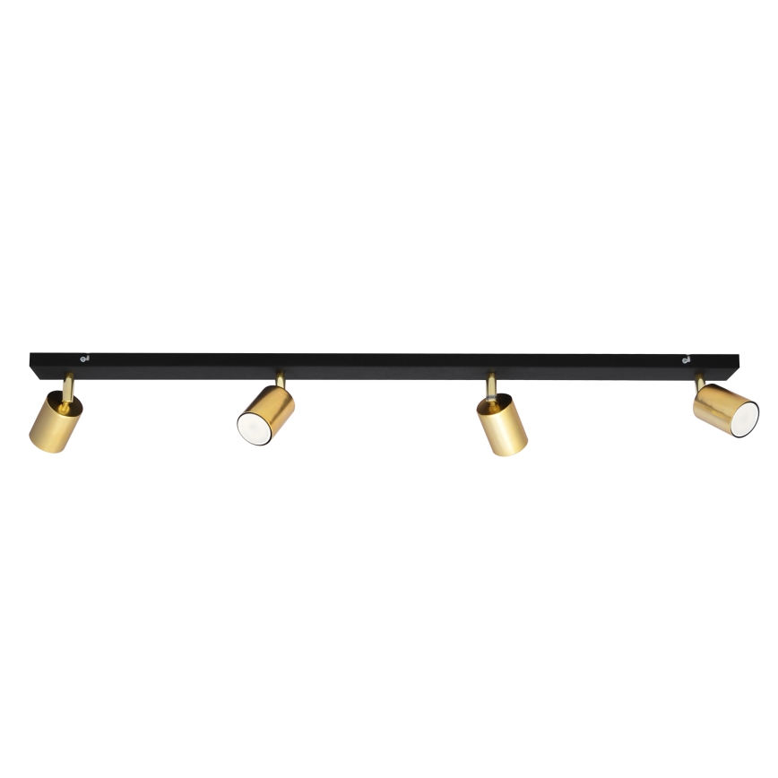 LED Bodové svítidlo TUNE 4xGU10/4,8W/230V zlatá/černá
