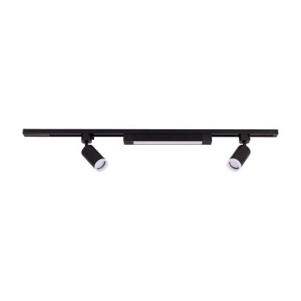 LED Bodové svítidlo v lištovém systému TRACER 2xGU10/10W/230V + LED/20W 1 m černá