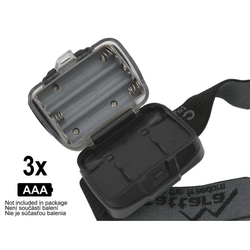LED Čelovka LED/3xAAA černá