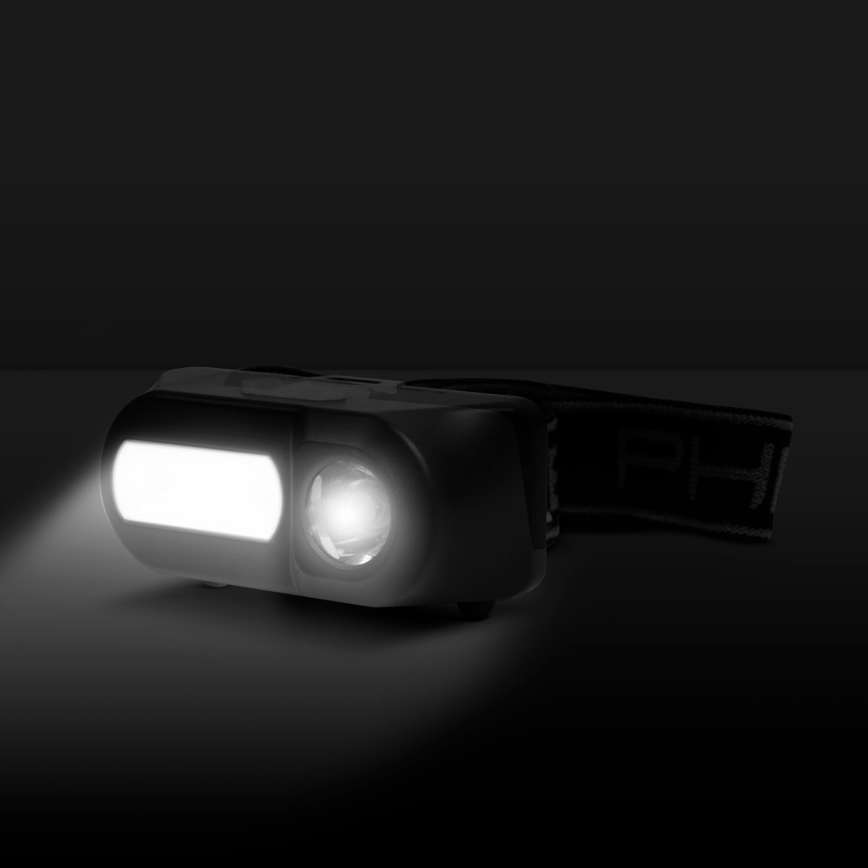 LED Čelovka se senzorem LED/3W/Li-ion 1200mAh IP54