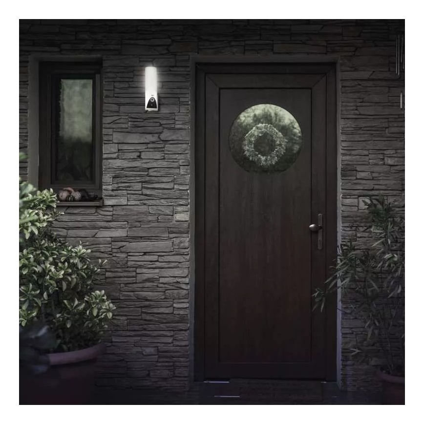 LED Chytrá venkovní kamera se světlem GoSmart LED/12W/230V 3200K IP65 Wi-Fi Tuya bílá