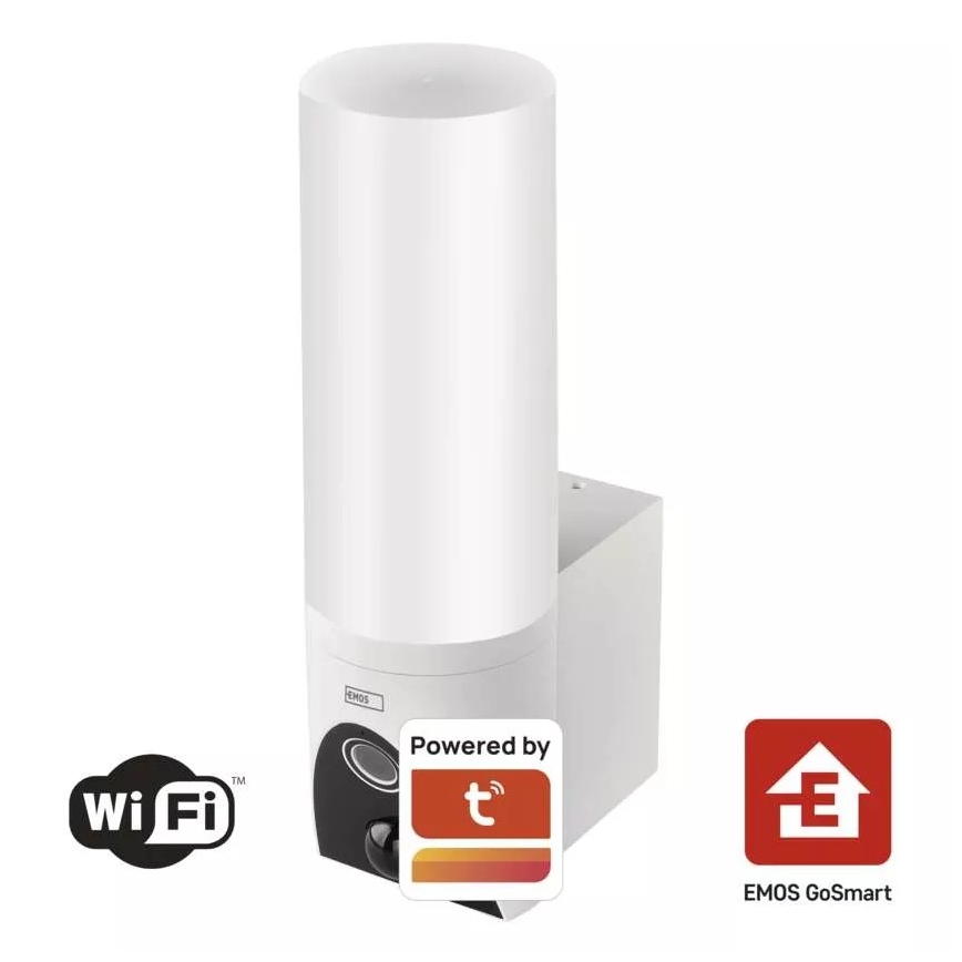 LED Chytrá venkovní kamera se světlem GoSmart LED/12W/230V 3200K IP65 Wi-Fi Tuya bílá