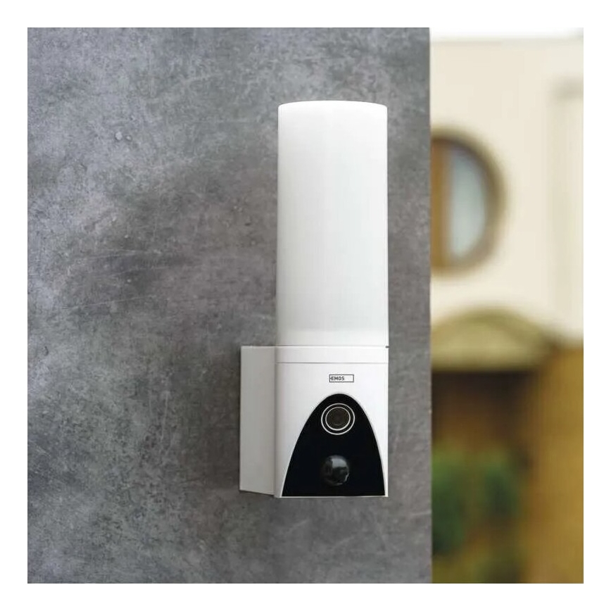 LED Chytrá venkovní kamera se světlem GoSmart LED/12W/230V IP65 Wi-Fi Tuya bílá