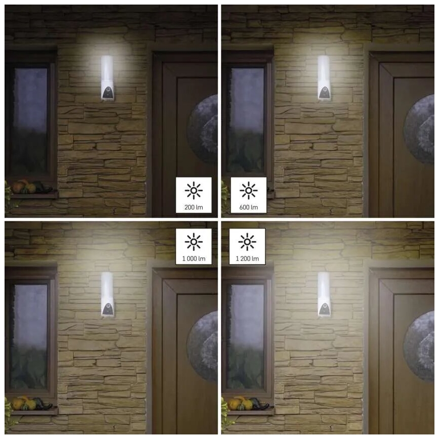 LED Chytrá venkovní kamera se světlem GoSmart LED/12W/230V IP65 Wi-Fi Tuya bílá
