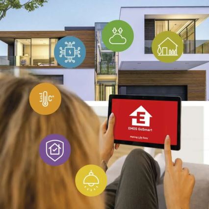 LED Chytrá venkovní kamera se světlem GoSmart LED/12W/230V IP65 Wi-Fi Tuya bílá