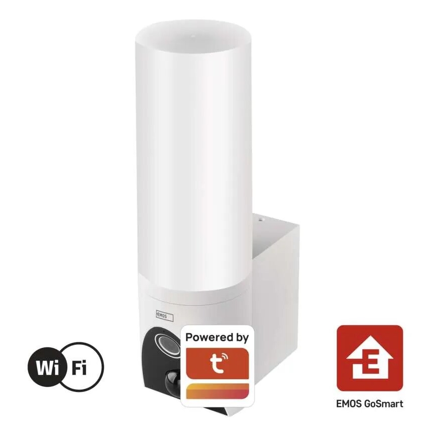 LED Chytrá venkovní kamera se světlem GoSmart LED/12W/230V IP65 Wi-Fi Tuya bílá