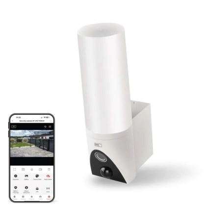 LED Chytrá venkovní kamera se světlem GoSmart LED/12W/230V IP65 Wi-Fi Tuya bílá
