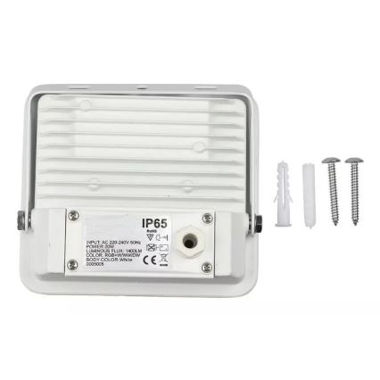LED Chytrý stmívatelný RGB reflektor LED/20W/230V IP65 bílá