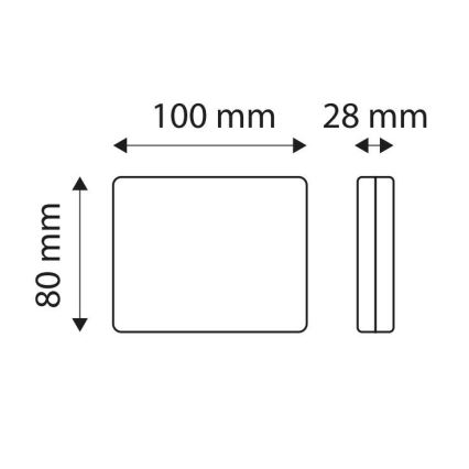 LED Couvací světlo automobilu SINGLE LED/1W/12V IP67 stříbrná