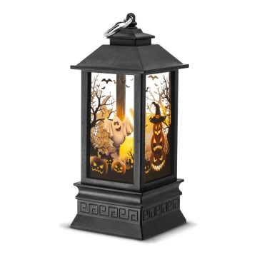 LED Dekorace HALLOWEEN LED/3xAAA/teplá bílá lucerna s dýněmi